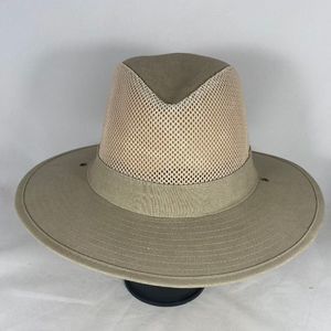 Safari Diamond Crown Mesh Sidewall Wide Brim Hat
